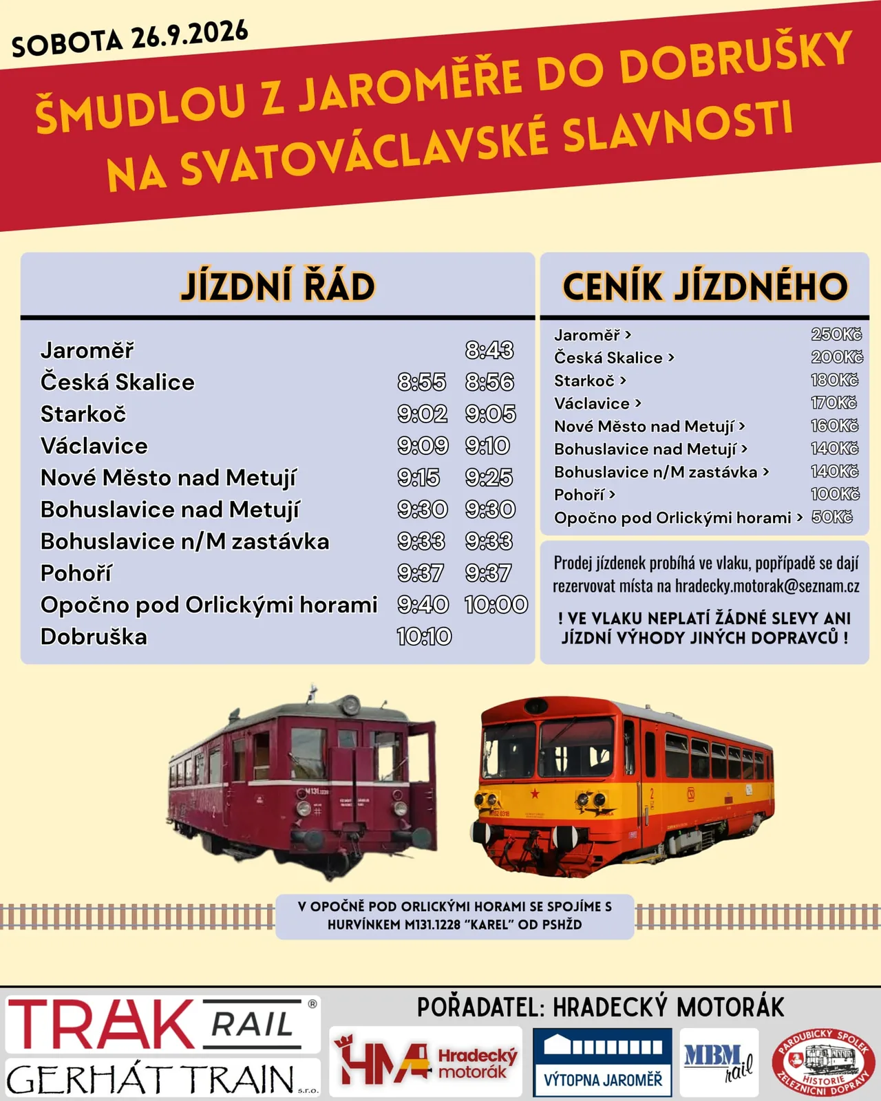 Plakát: Svatováclavské slavnosti v Dobrušce